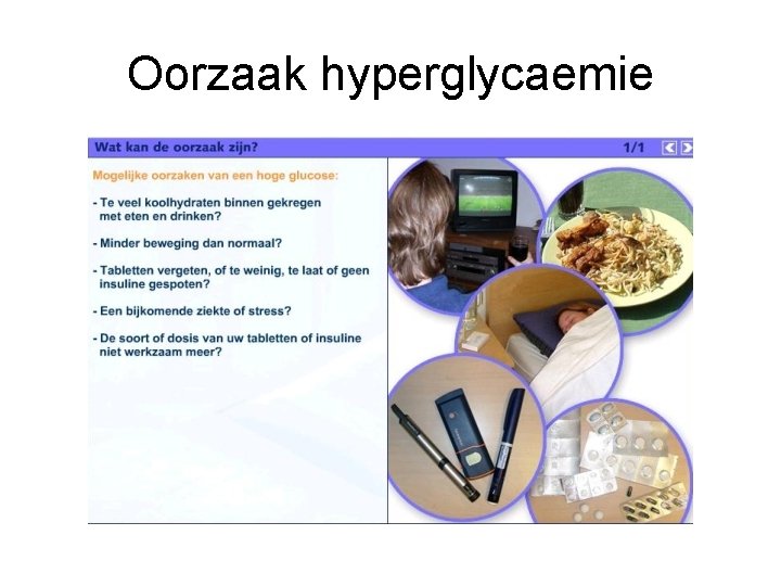 Oorzaak hyperglycaemie 