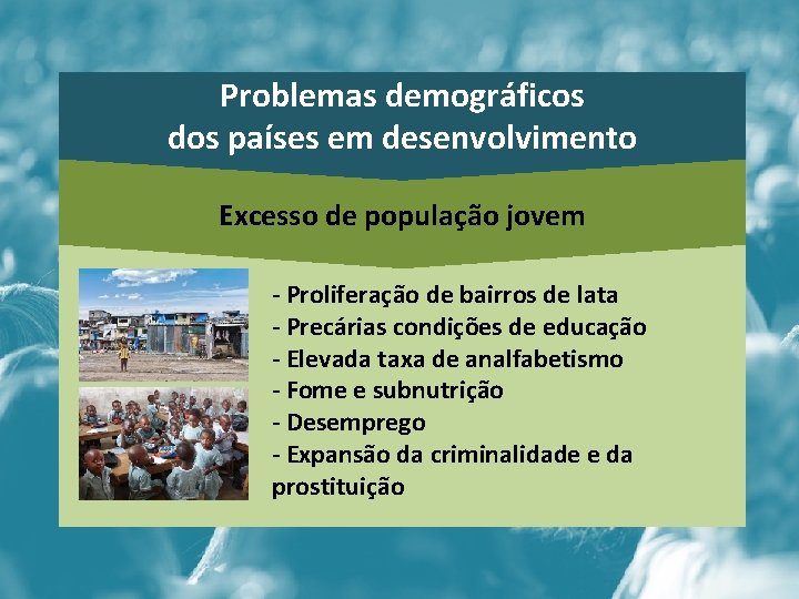 Problemas demogrficos e polticas a implementar Exerccio 1