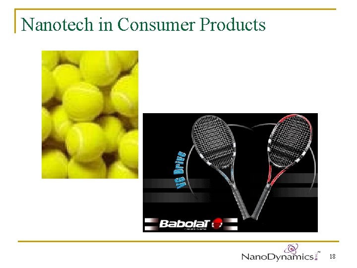 Nanotech in Consumer Products 18 