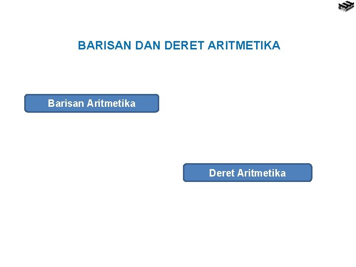 BARISAN DERET ARITMETIKA Barisan Aritmetika Deret Aritmetika 