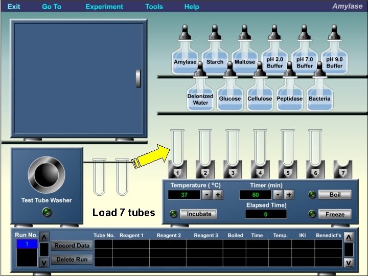 Load 7 tubes 