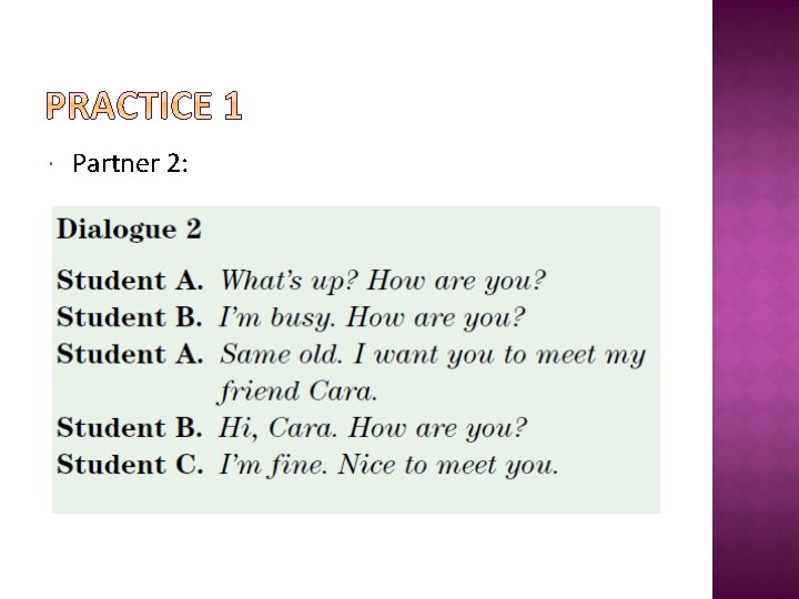  Partner 2: 