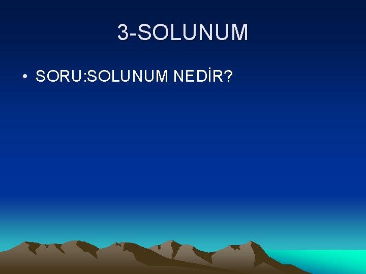 3 -SOLUNUM • SORU: SOLUNUM NEDİR? 