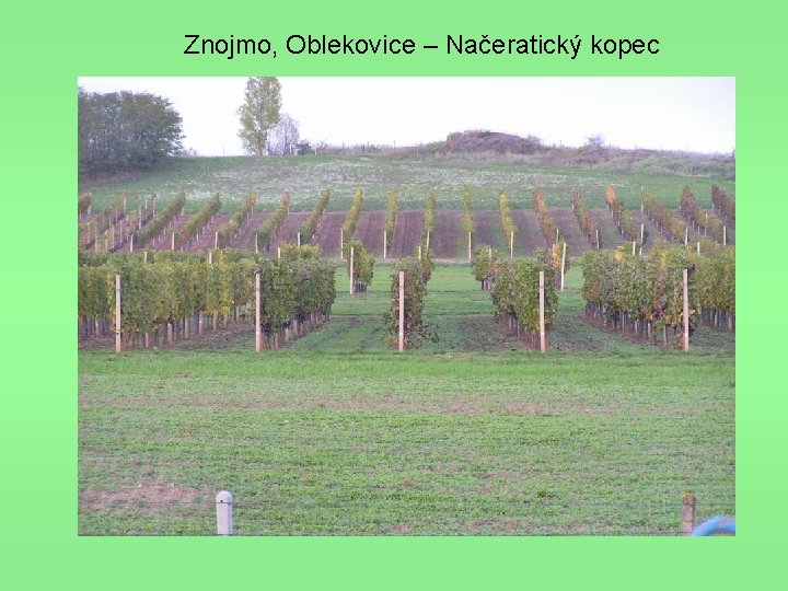 Znojmo, Oblekovice – Načeratický kopec 