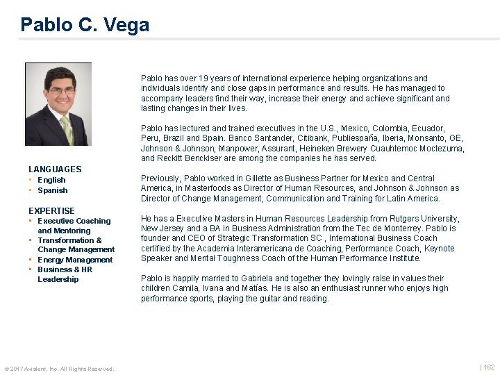 Pablo C. Vega 1. 66 x 1. 32 grey border Pablo has over 19