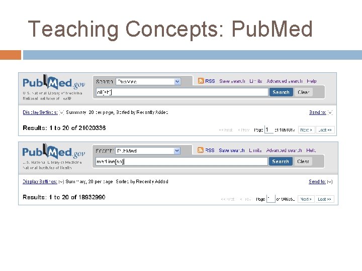Teaching Concepts: Pub. Med 