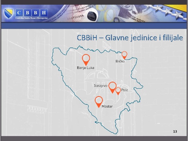 CBBi. H – Glavne jedinice i filijale 13 