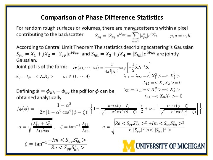 Comparison of Phase Difference Statistics 