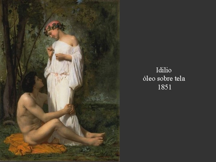 Idilio óleo sobre tela 1851 