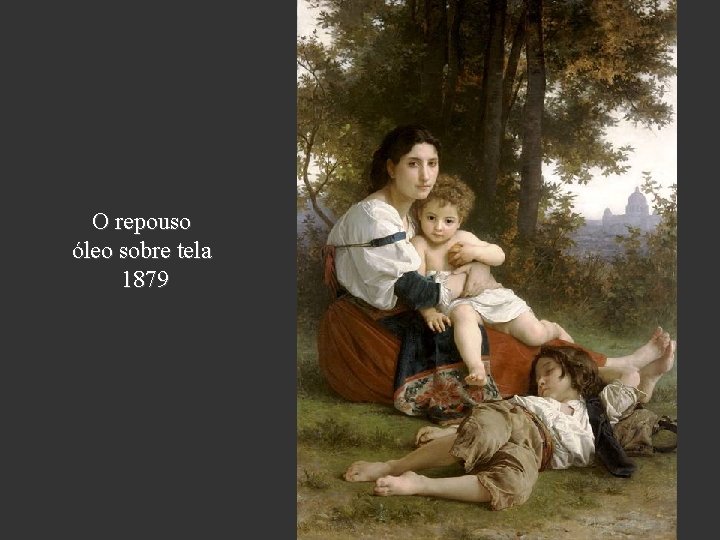 O repouso óleo sobre tela 1879 