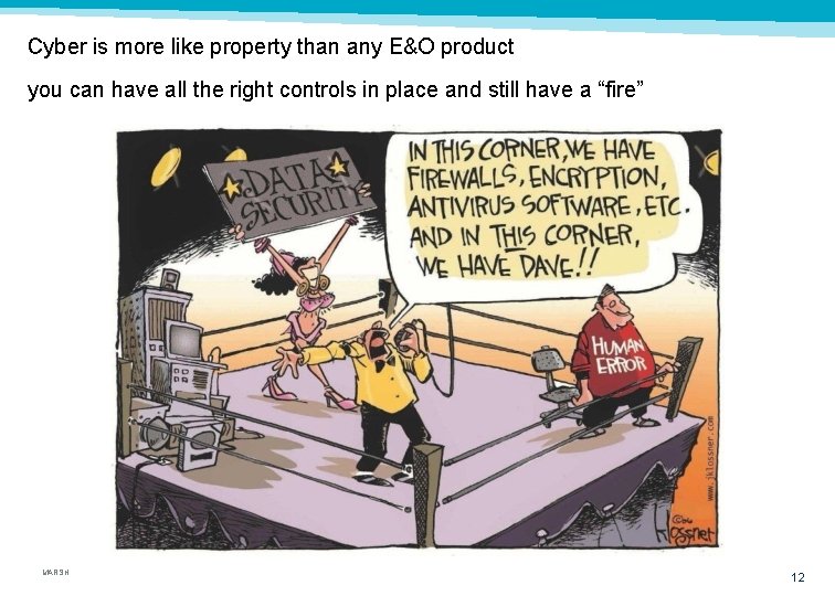Cyber is more like property than any E&O product you can have all the
