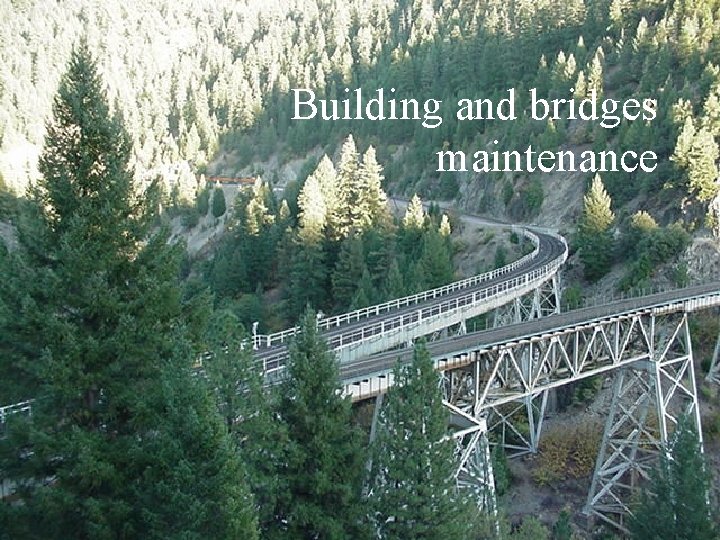 Building and bridges maintenance 