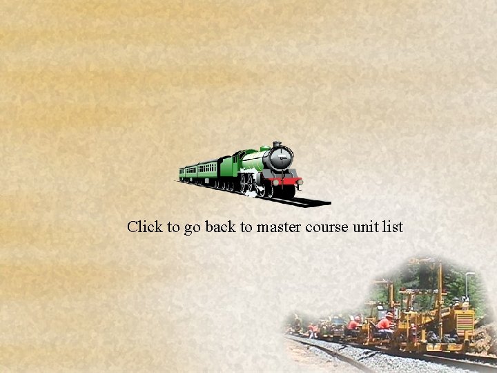 Click to go back to master course unit list 