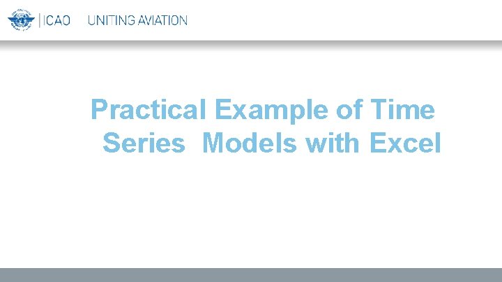 Practical Example of Time Series Models with Excel 
