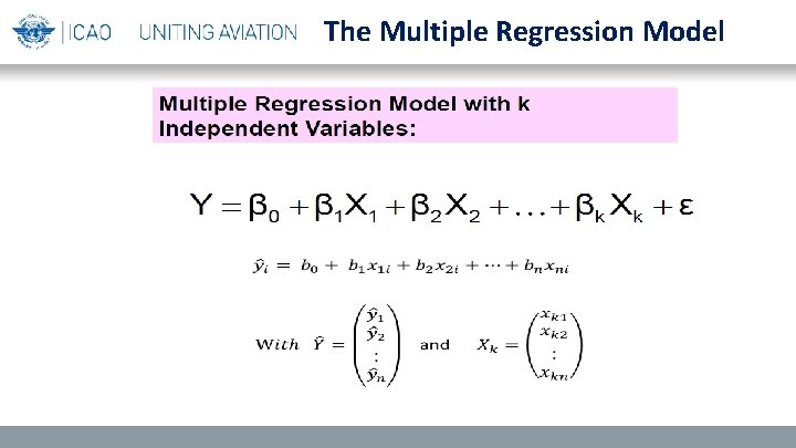 The Multiple Regression Model 