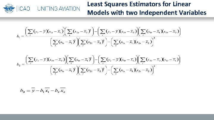 Least Squares Estimators for Linear Models with two Independent Variables 