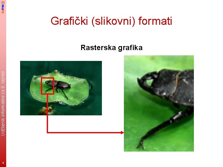 Grafički (slikovni) formati Udžbenik informatike za 8. razred Rasterska grafika 4 