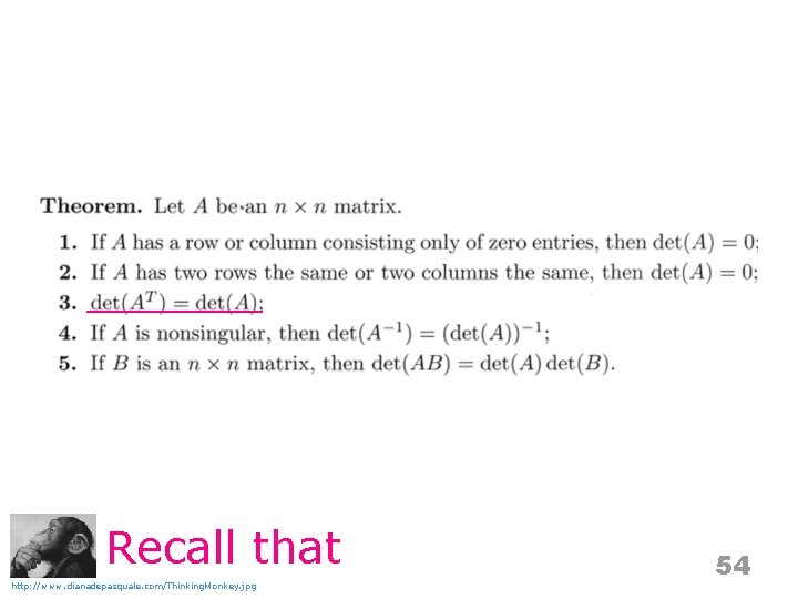 Recall that http: //www. dianadepasquale. com/Thinking. Monkey. jpg 54 