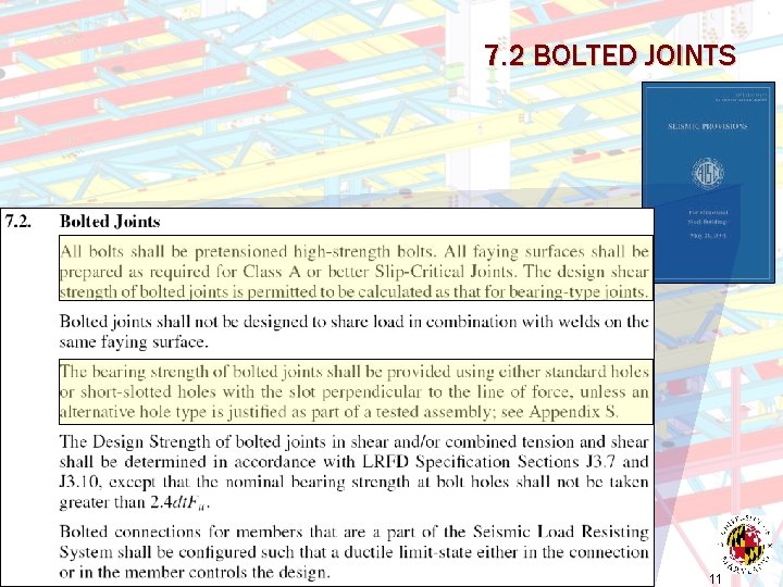 7. 2 BOLTED JOINTS 11 