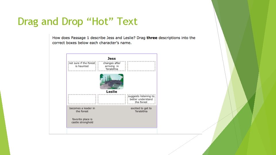 Drag and Drop “Hot” Text 