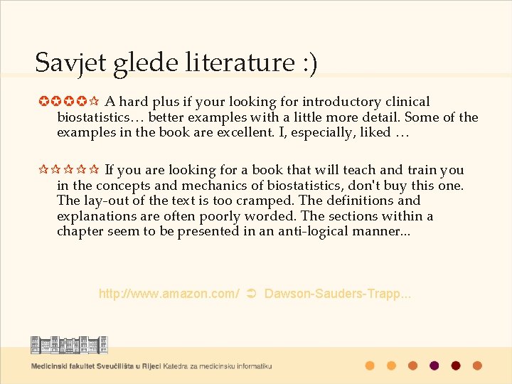 Savjet glede literature : ) A hard plus if your looking for introductory clinical