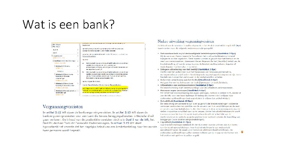 Wat is een bank? 