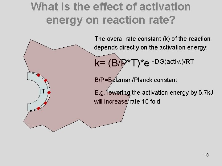 What is the effect of activation energy on reaction rate? The overal rate constant