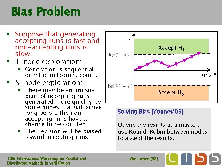 Bias Problem § Suppose that generating accepting runs is fast and non-accepting runs is