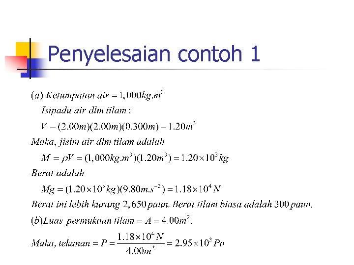 Penyelesaian contoh 1 