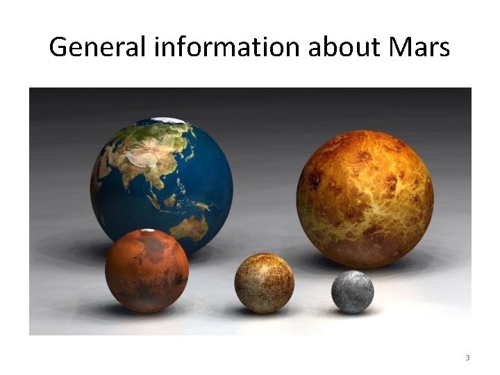 General information about Mars 3 