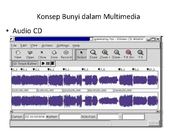 Konsep Bunyi dalam Multimedia • Audio CD 