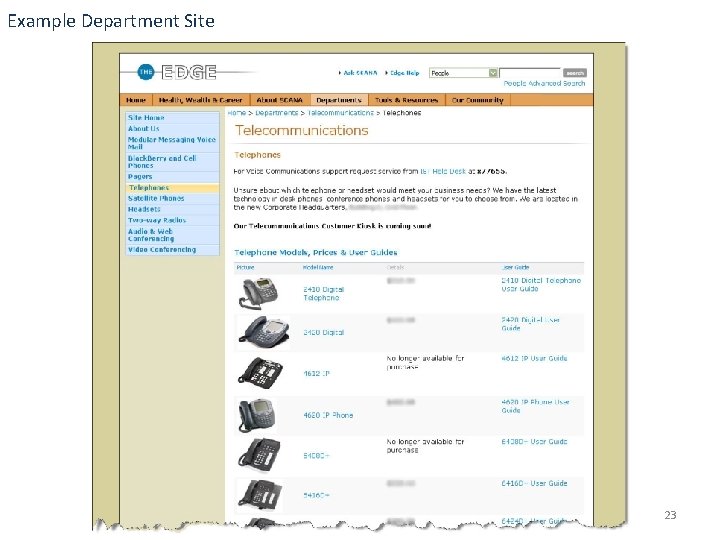 Example Department Site 23 