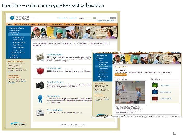 Frontline – online employee-focused publication 41 