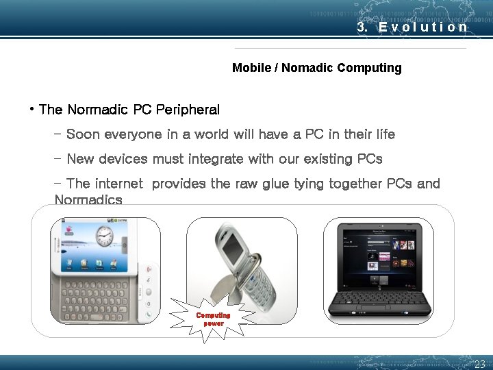 3. E v o l u t i o n Mobile / Nomadic Computing