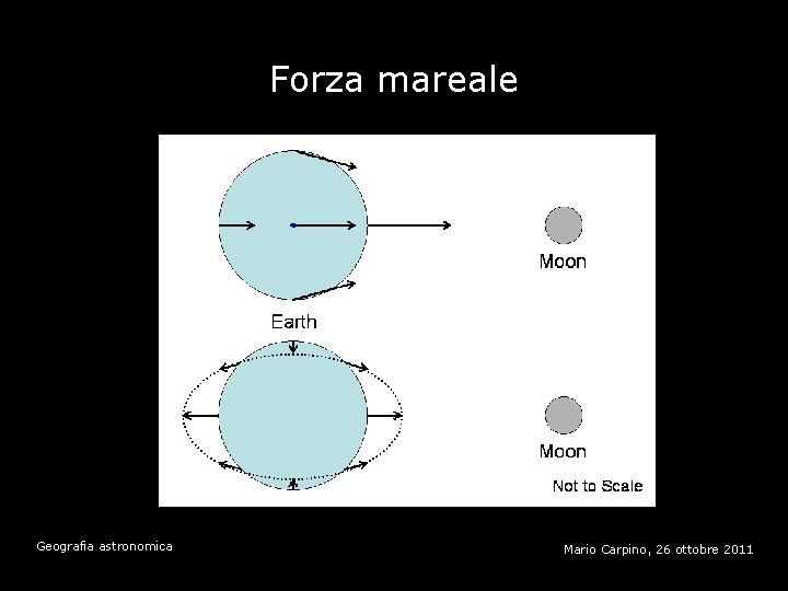 Forza mareale Geografia astronomica Mario Carpino, 26 ottobre 2011 