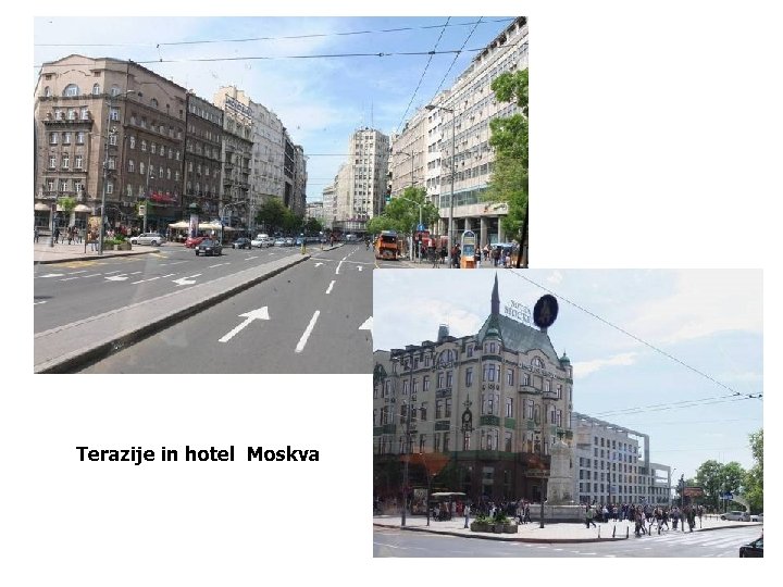 Terazije in hotel Moskva 