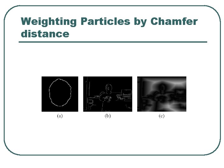 Weighting Particles by Chamfer distance 