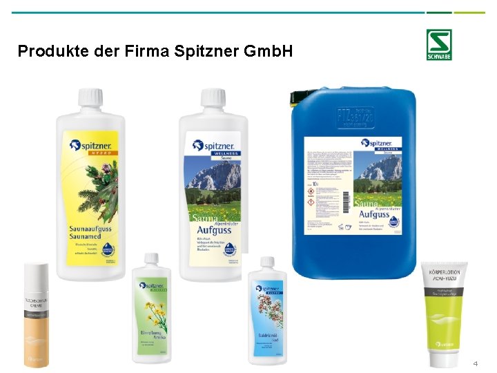 Produkte der Firma Spitzner Gmb. H 4 