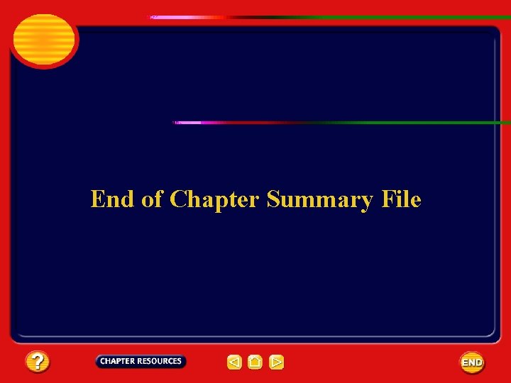 End of Chapter Summary File 