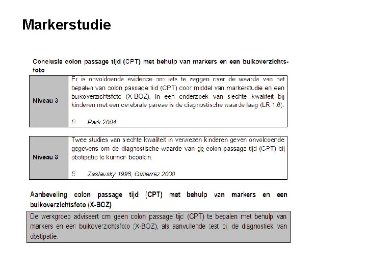 Markerstudie Markerstudie