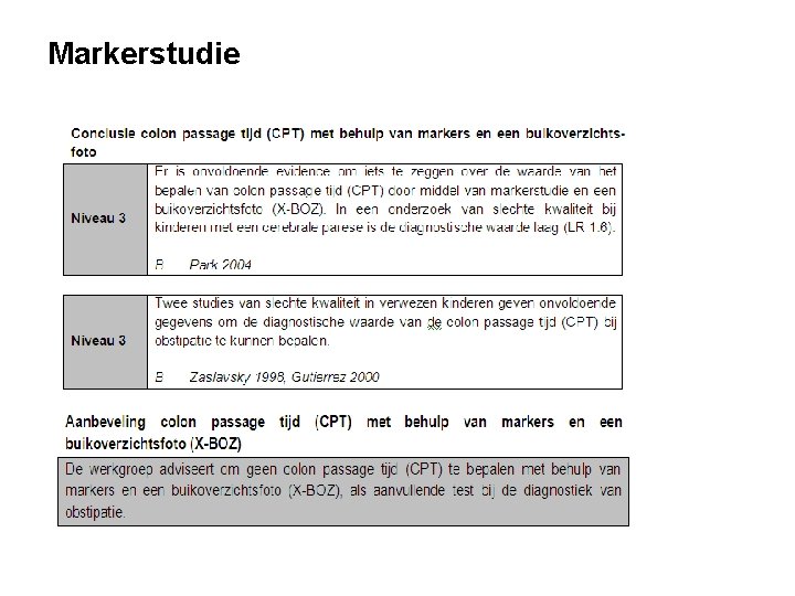 Markerstudie 