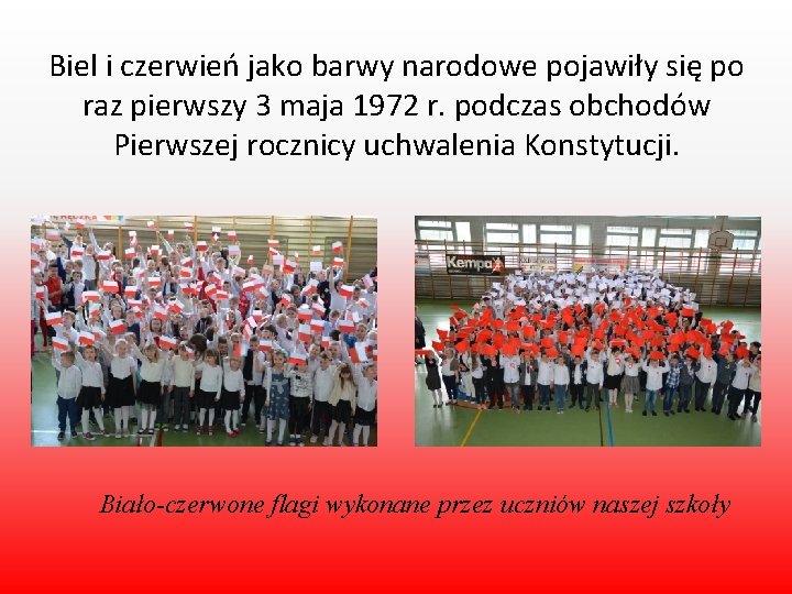 Biel i czerwień jako barwy narodowe pojawiły się po raz pierwszy 3 maja 1972