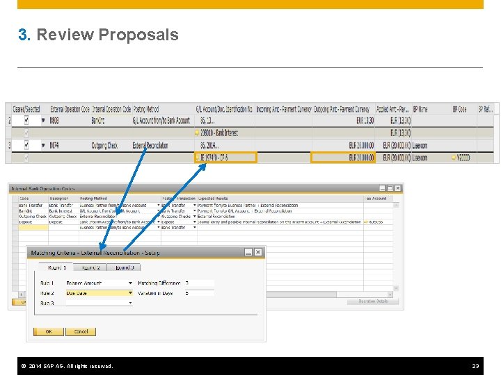 3. Review Proposals © 2014 SAP AG. All rights reserved. 23 