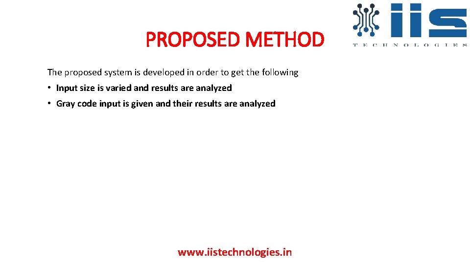 PROPOSED METHOD The proposed system is developed in order to get the following • PROPOSED METHOD The proposed system is developed in order to get the following •