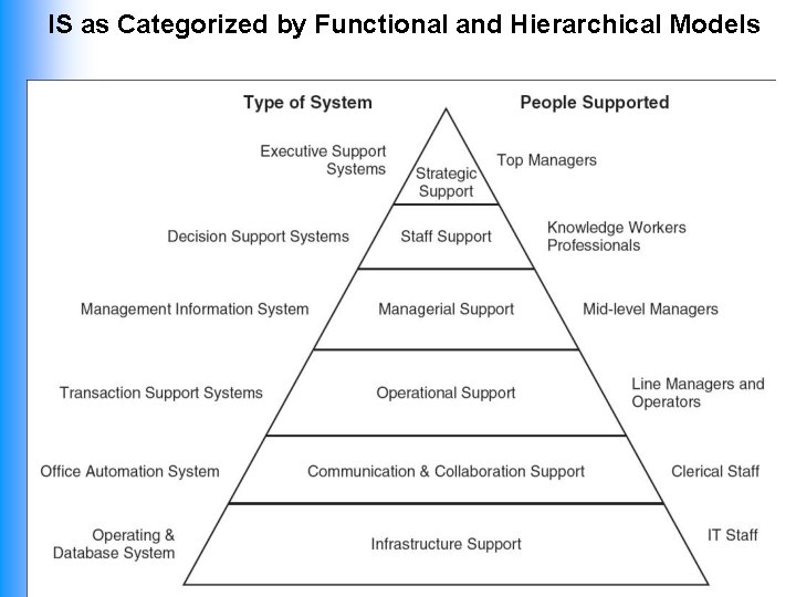 IS as Categorized by Functional and Hierarchical Models 19 