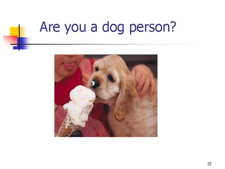 Are you a dog person? 15 