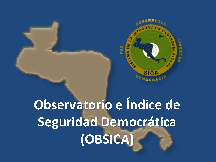 Observatorio e Índice de Seguridad Democrática (OBSICA) 