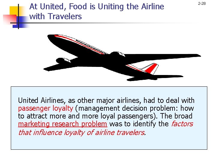 At United, Food is Uniting the Airline with Travelers United Airlines, as other major