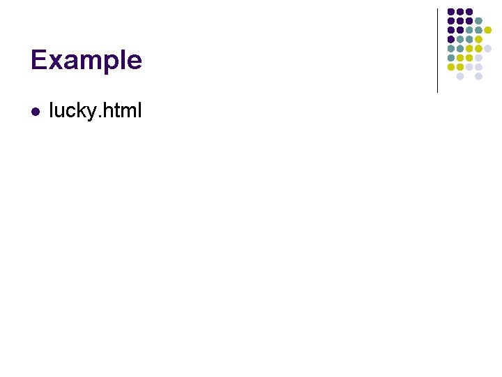Example l lucky. html 