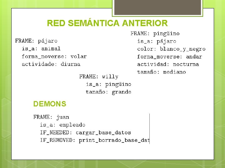 RED SEMÁNTICA ANTERIOR DEMONS 